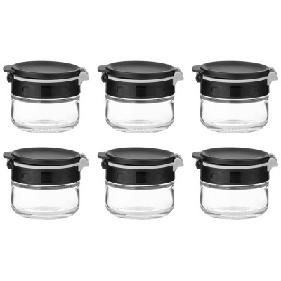 Набор емкостей для специй 6шт 85мл agness (671-103) 