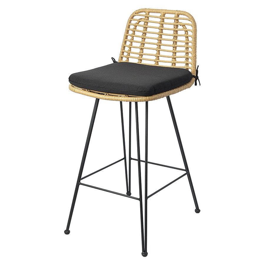 Фото Стул полубарный vetle flat, ротанг (77585) - интернет-магазин МегаТерем в Москве