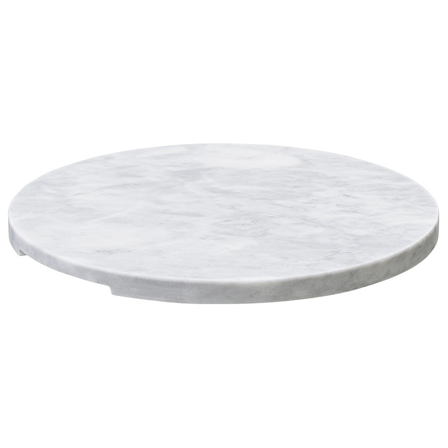Фото Блюдо сервировочное marm, D30 см, белый мрамор (76116) - интернет-магазин МегаТерем в Москве