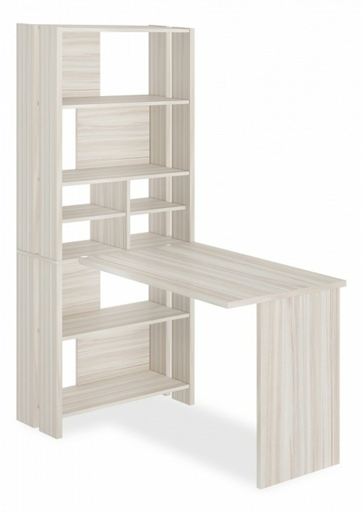 Фото Стол компьютерный Домино Лайт СТЛ-ОВХ+С100Прям без тумбы MER_STL-OVH-S100Pryam_bez_tumby_K - интернет-магазин МегаТерем в Москве