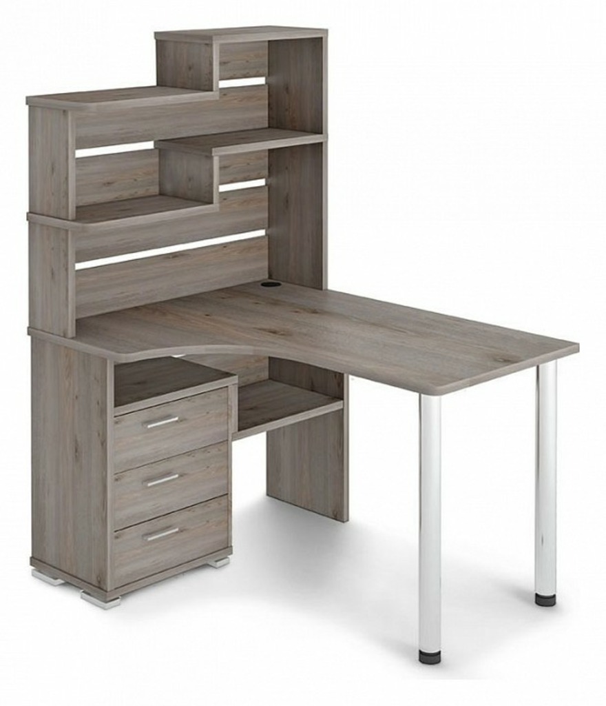 Фото Стол компьютерный Домино СР-132-130 MER_SR-132_N-LEV - интернет-магазин МегаТерем в Москве