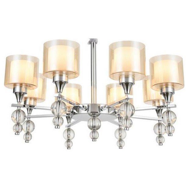 Фото Подвесная люстра Omnilux Aprica OML-70803-08 OM_OML-70803-08 - интернет-магазин МегаТерем в Москве