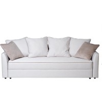 Диван Mores(K)кант трехмест.раскл. рогожка крем Bra10 226*103*94 (TT-00004079)