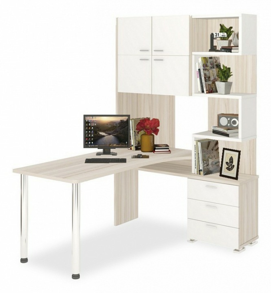 Фото Стол компьютерный Домино СР-500М/160 MER_SR-500M-160-KBEK-PRAV - интернет-магазин МегаТерем в Москве