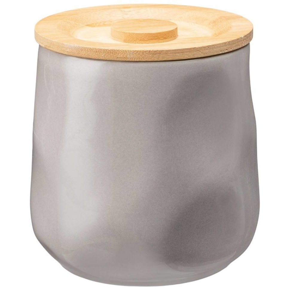 Фото Банка для сыпучих bronco meadow 12*11,5 см 1000 мл серая (474-160)  - интернет-магазин МегаТерем в Москве