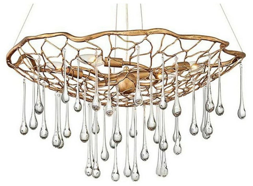 Фото Подвесная люстра Hinkley Laguna QN-LAGUNA-4P NC_QN-LAGUNA-4P - интернет-магазин МегаТерем в Москве