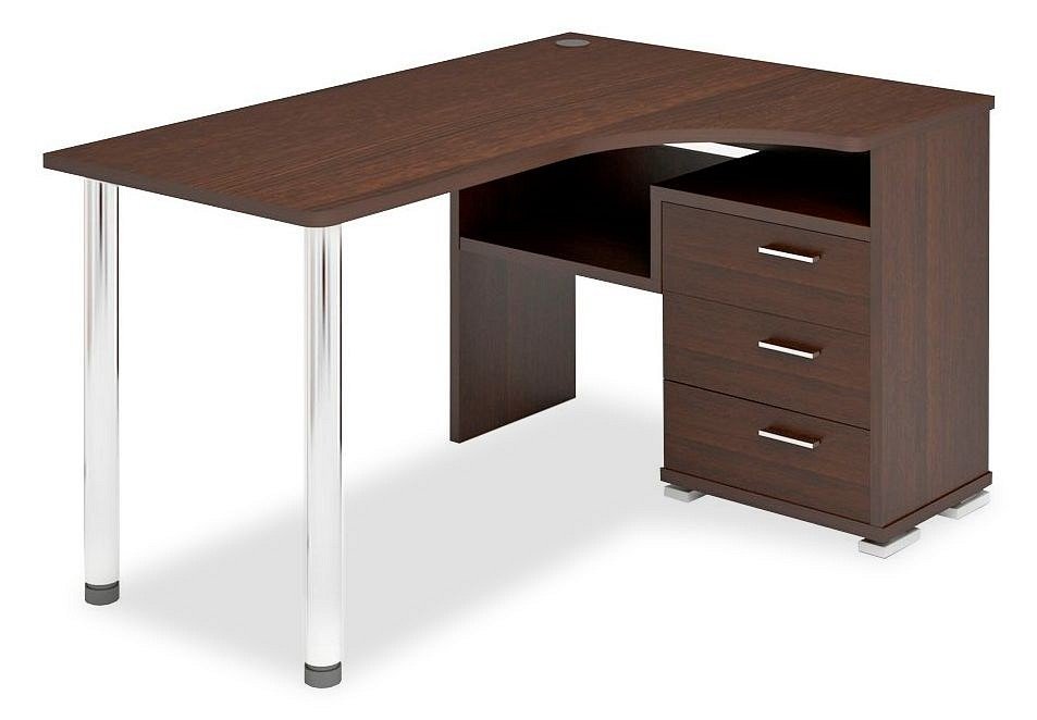 Фото Стол компьютерный Домино СР-132С-150 В-ПРАВ MER_SR-132S-150_V-PRAV - интернет-магазин МегаТерем в Москве