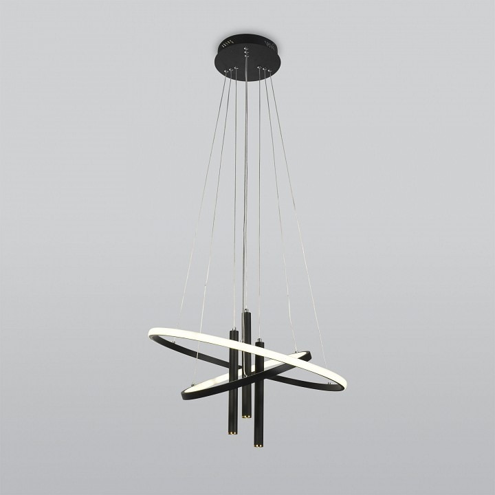 Фото Подвесной светильник Eurosvet Stroke 90270/3 черный EV_a060637 - интернет-магазин МегаТерем в Москве