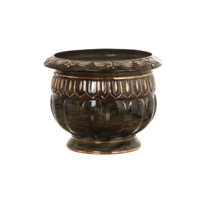 Кашпо малахит, керамика, ди...