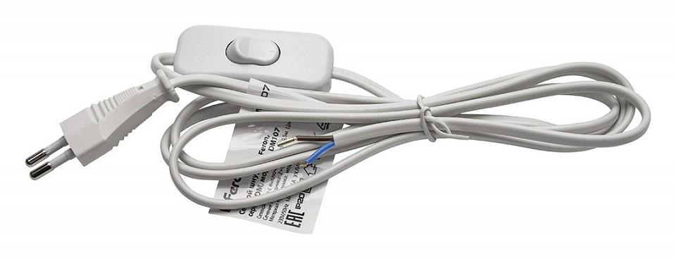 Фото Сетевой провод с выключателем Feron DM107 41150 FE_41150 - интернет-магазин МегаТерем в Москве