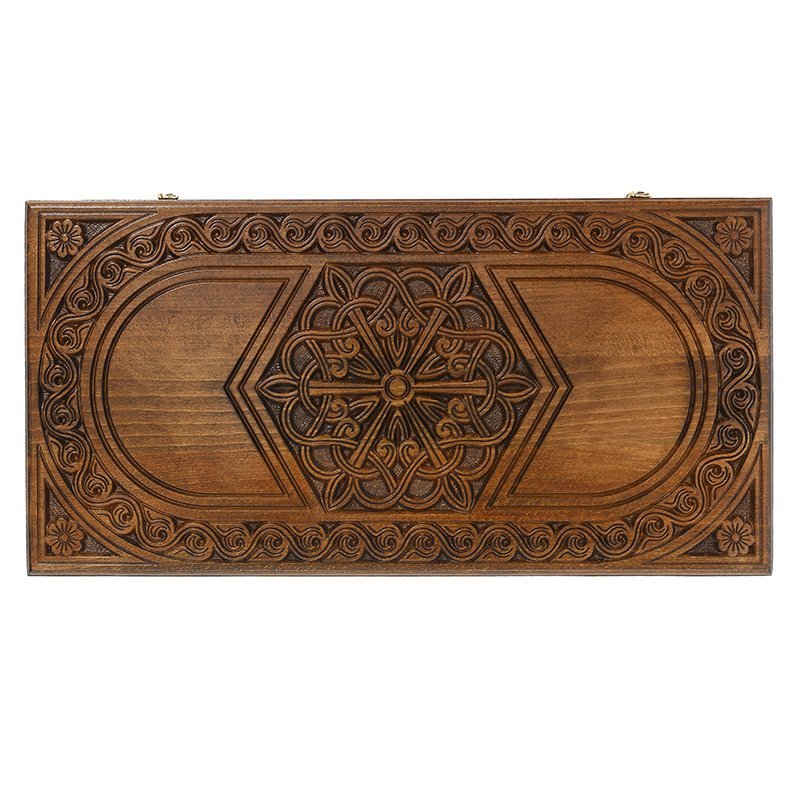 Фото Нарды резные Шестигранный Узор, Haleyan (28994) - интернет-магазин МегаТерем в Москве