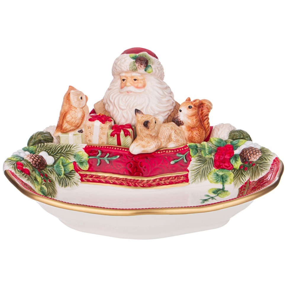 Фото Блюдо lefard дед мороз глубокое 31*30*16,5 см (59-715)  - интернет-магазин МегаТерем в Москве