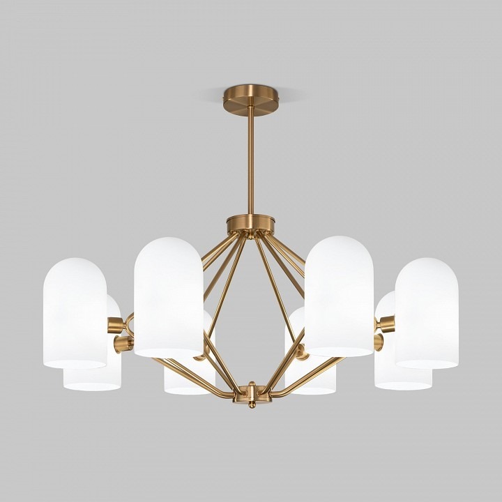 Фото Люстра на штанге Eurosvet Bambola 60157/8 латунь EV_a065046 - интернет-магазин МегаТерем в Москве