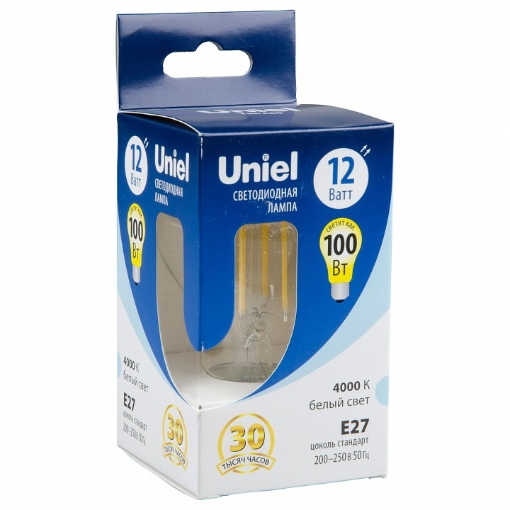 Фото Лампа светодиодная Uniel  E27 12Вт 4000K UL-00006846 UL_UL-00006846 - интернет-магазин МегаТерем в Москве