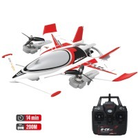 Радиоуправляемый самолет дрон SCI Fi Sky VTOL 3D6G 8ch (QIDI-570-RED)