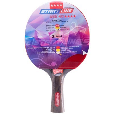 Ракетка для настольного тенниса Level 400, 12503 (513555)