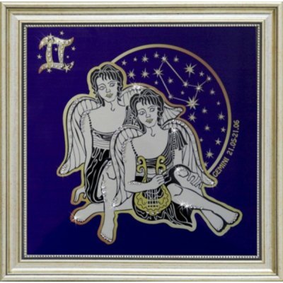 Картина Звездные близнецы с кристаллами Swarovski (1735)