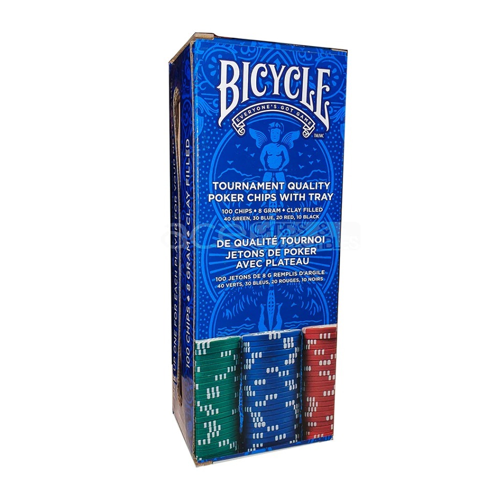 Фото Фишки для покера Bicycle 8G Clay Chips (64396) - интернет-магазин МегаТерем в Москве