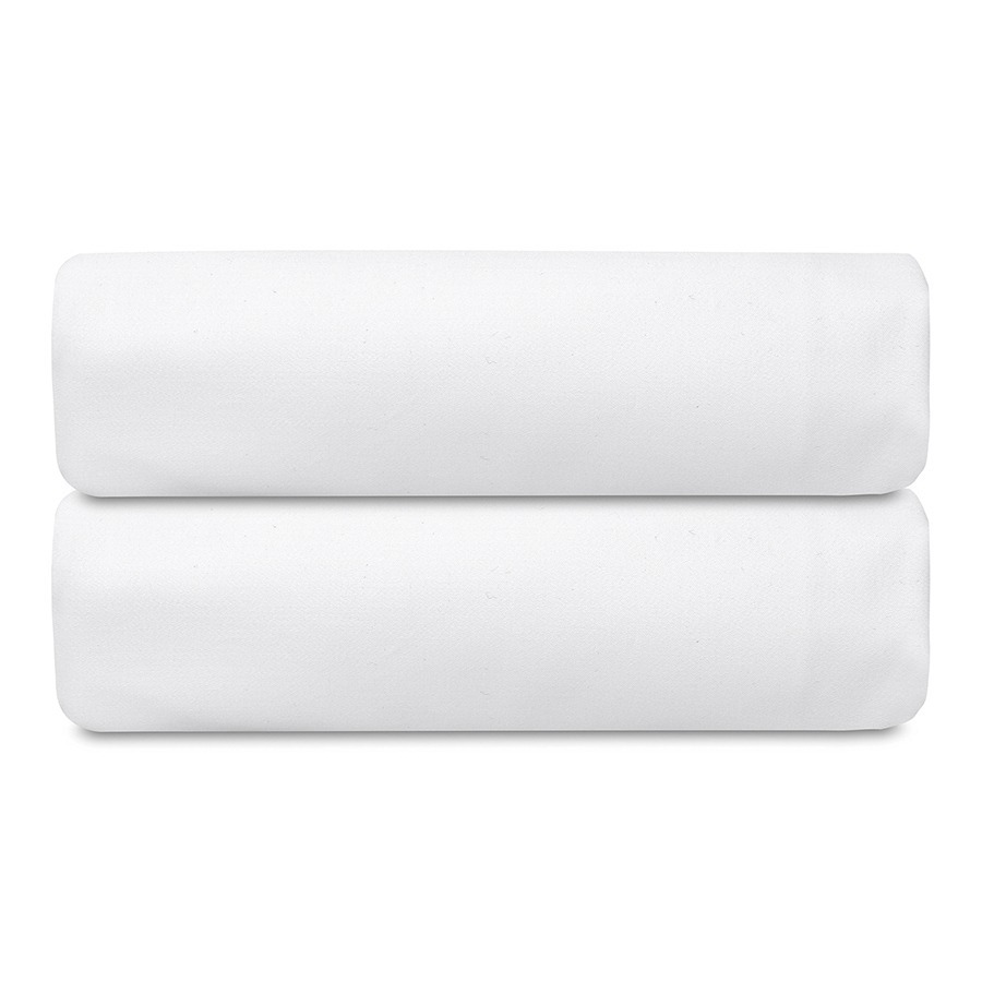 Фото Простыня на резинке из плотного сатина белого цвета из коллекции essential, 200х200х30 см (77165) - интернет-магазин МегаТерем в Москве