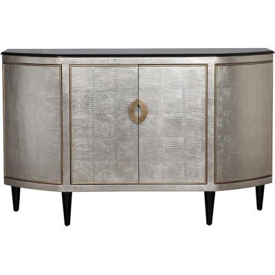 Комод серебристый с каменн....