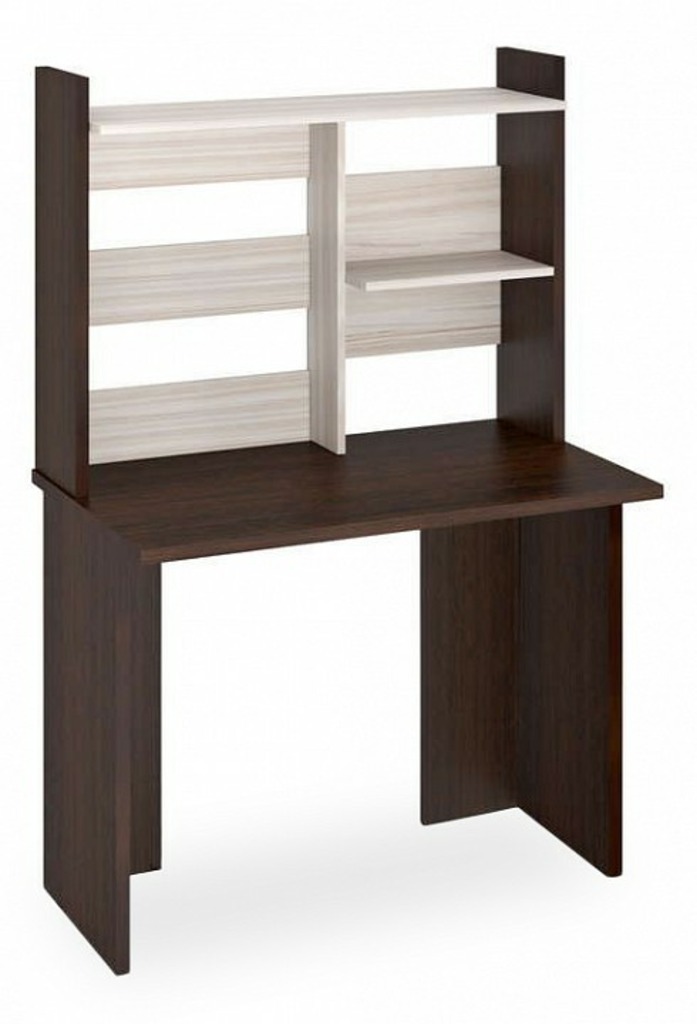 Фото Стол компьютерный Домино Лайт СКЛ-Прям-100 без тумбы+НКЛ-100 MER_SKL-Pryam100_bez_tumby-NKL-100_VK - интернет-магазин МегаТерем в Москве