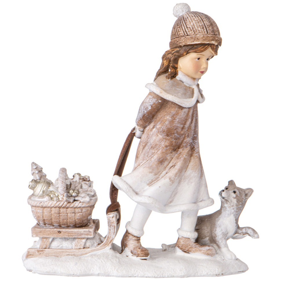 Фото Статуэтка девочка 11х4,5х12,5 см Lefard (162-1237) - интернет-магазин МегаТерем в Москве