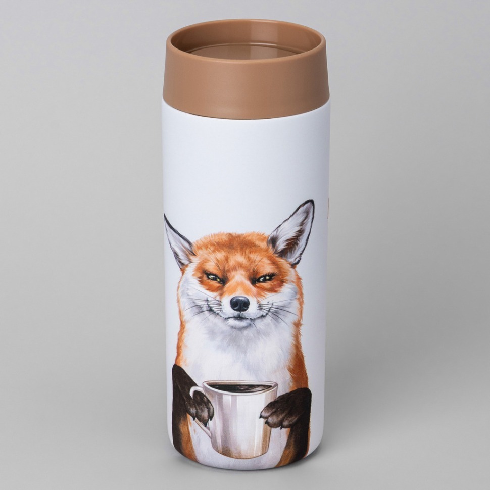 Фото Термокружка foxy 350 мл, колба нерж.сталь 18/10 Agness (798-103) - интернет-магазин МегаТерем в Москве