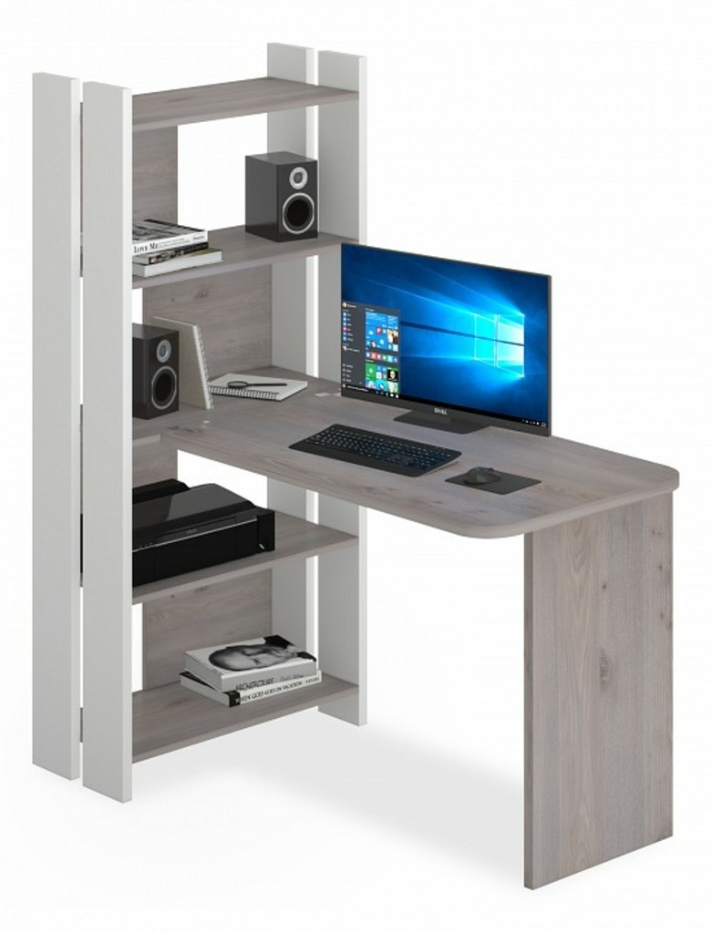 Фото Стол компьютерный Домино Lite СТЛ-ОВ+С100Р MER_STL-OV-S100RPryam_bez_tumby_BEN - интернет-магазин МегаТерем в Москве