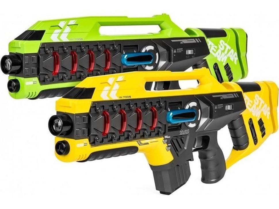Фото Набор для лазертага Winyea Call of Life Star-Team (2 автомата, желтый и зеленый) (W7006D-YG) - интернет-магазин МегаТерем в Москве