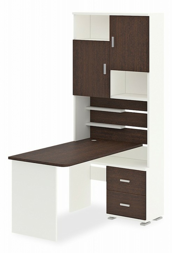 Фото Стол компьютерный Домино СР-720/140 MER_SR-720-140-BEVV-PRAV - интернет-магазин МегаТерем в Москве