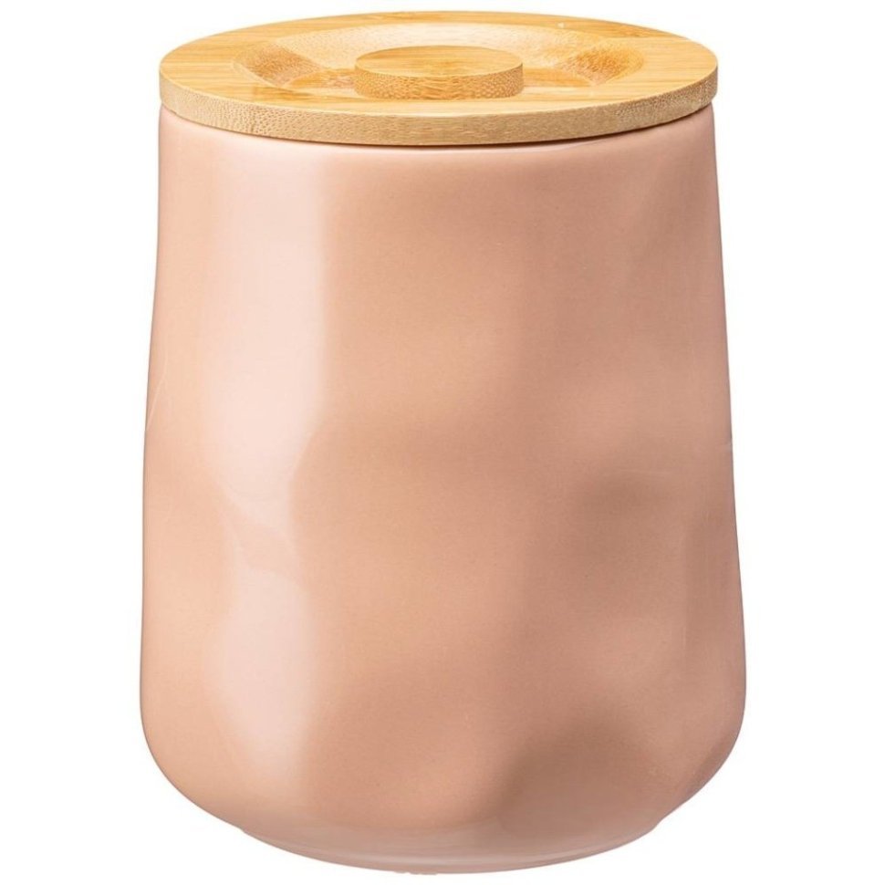 Фото Банка для сыпучих bronco meadow 15*12 см 1400 мл пудровая (474-161)  - интернет-магазин МегаТерем в Москве