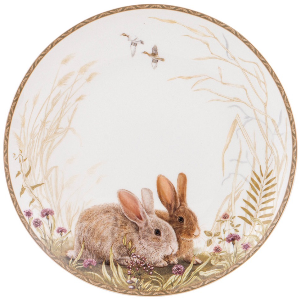Фото Тарелка закусочная lefard охота 20,5 см (415-2218)  - интернет-магазин МегаТерем в Москве