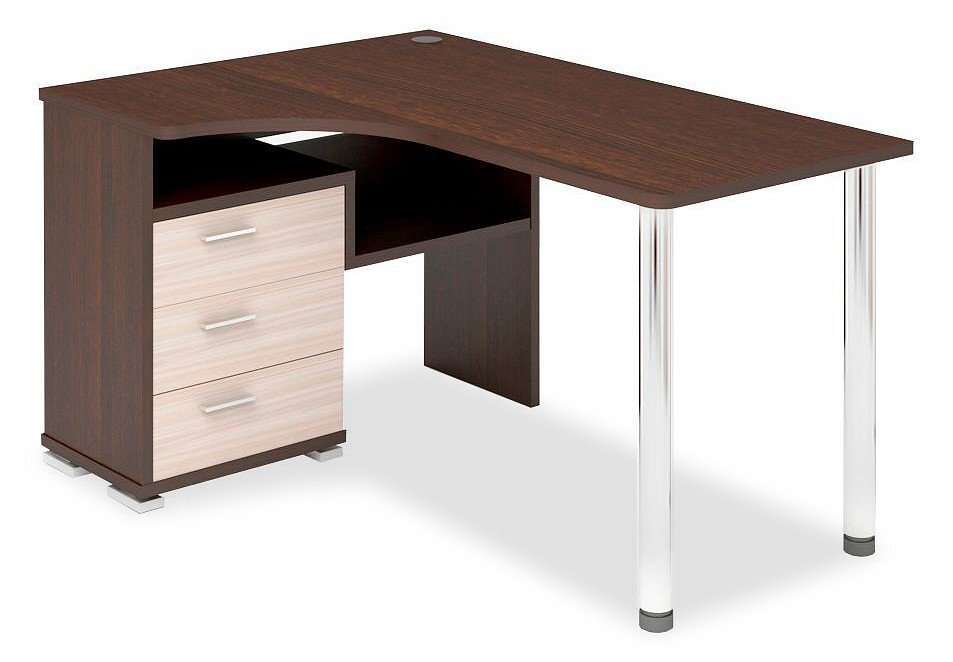 Фото Стол компьютерный Домино СР-132С-150 ВК-ЛЕВ MER_SR-132S-150_VK-LEV - интернет-магазин МегаТерем в Москве