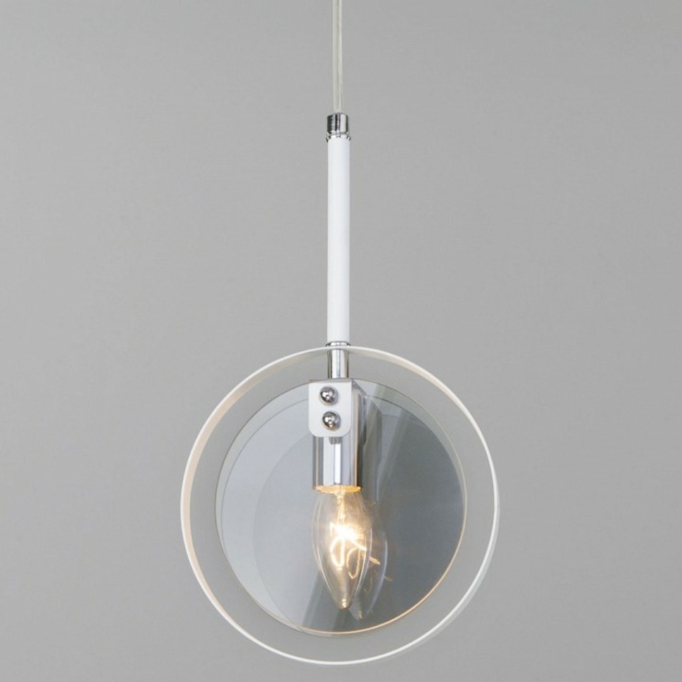 Фото Подвесной светильник Eurosvet Gallo 50121/1 белый EV_a052349 - интернет-магазин МегаТерем в Москве