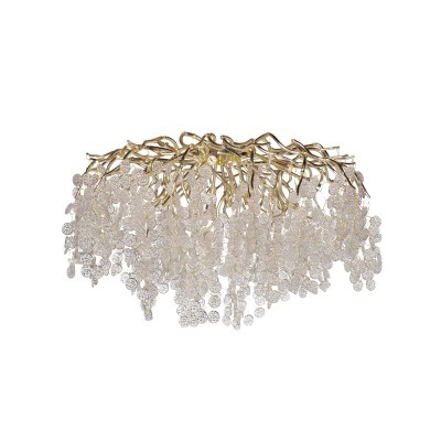 Люстра Tenera круглая золото d80*h40см (TT-00012888)