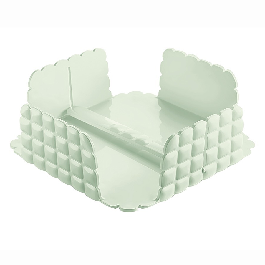 Фото Салфетница квадратная tiffany, зеленая (75619) - интернет-магазин МегаТерем в Москве