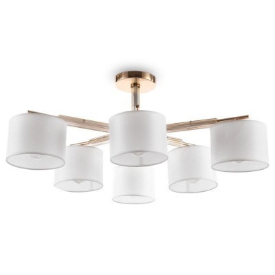 Люстра на штанге Freya Pipe FR5386CL-06G MY_FR5386CL-06G