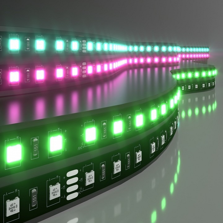 Фото Лента светодиодная Elektrostandard 24V 60Led 14,4W IP20 Black a053681 ELK_a053681_m - интернет-магазин МегаТерем в Москве