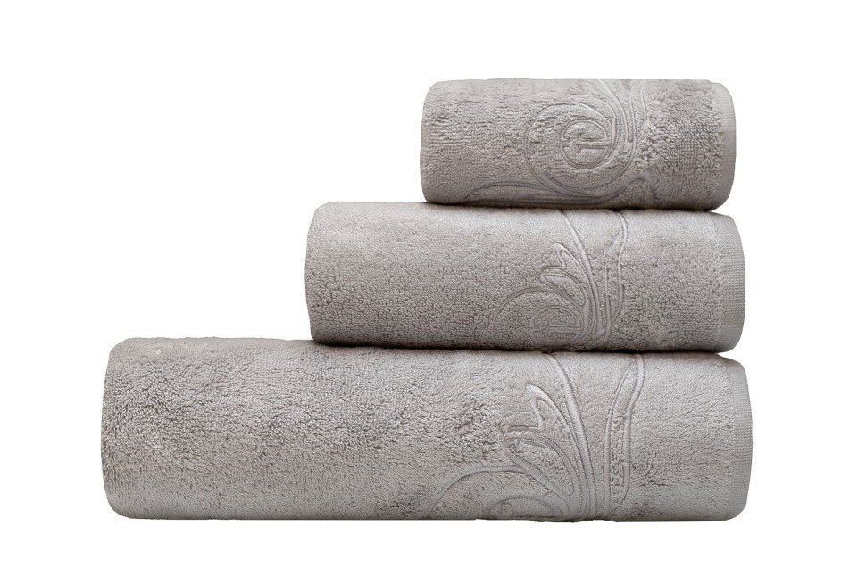 Фото Полотенце Лирика модал серое 30*50 (TT-00015197) - интернет-магазин МегаТерем в Москве