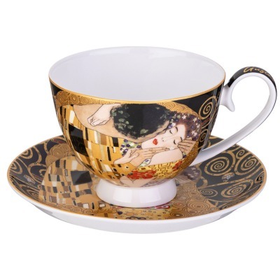 Чайная пара lefard "поцелуй" (г. климт) 250 мл (104-1013) 