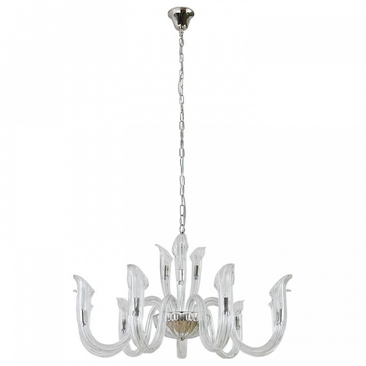 Фото Подвесная люстра Newport LILIA 3653+9/С nickel NWP_M0070746 - интернет-магазин МегаТерем в Москве