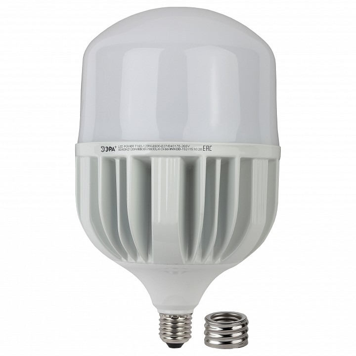 Фото Лампа светодиодная Эра Стандарт E27/E40 120Вт 6500K LED POWER T160-120W-6500-E27/E40 ER_B0049104 - интернет-магазин МегаТерем в Москве