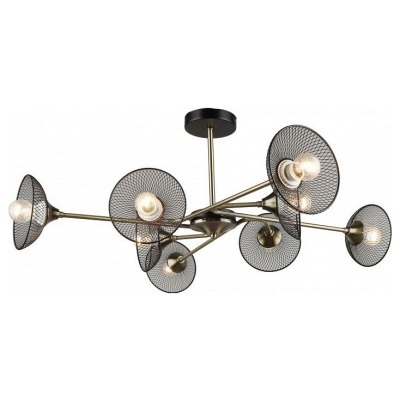 Люстра на штанге Imex MD.5700 MD.5700-8-S-AB+BK IMX_MD.5700-8-S-AB_BK