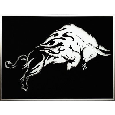 Картина Бык 2021 с кристалл...