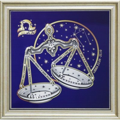 Картина Звездные весы с кристаллами Swarovski (1739)