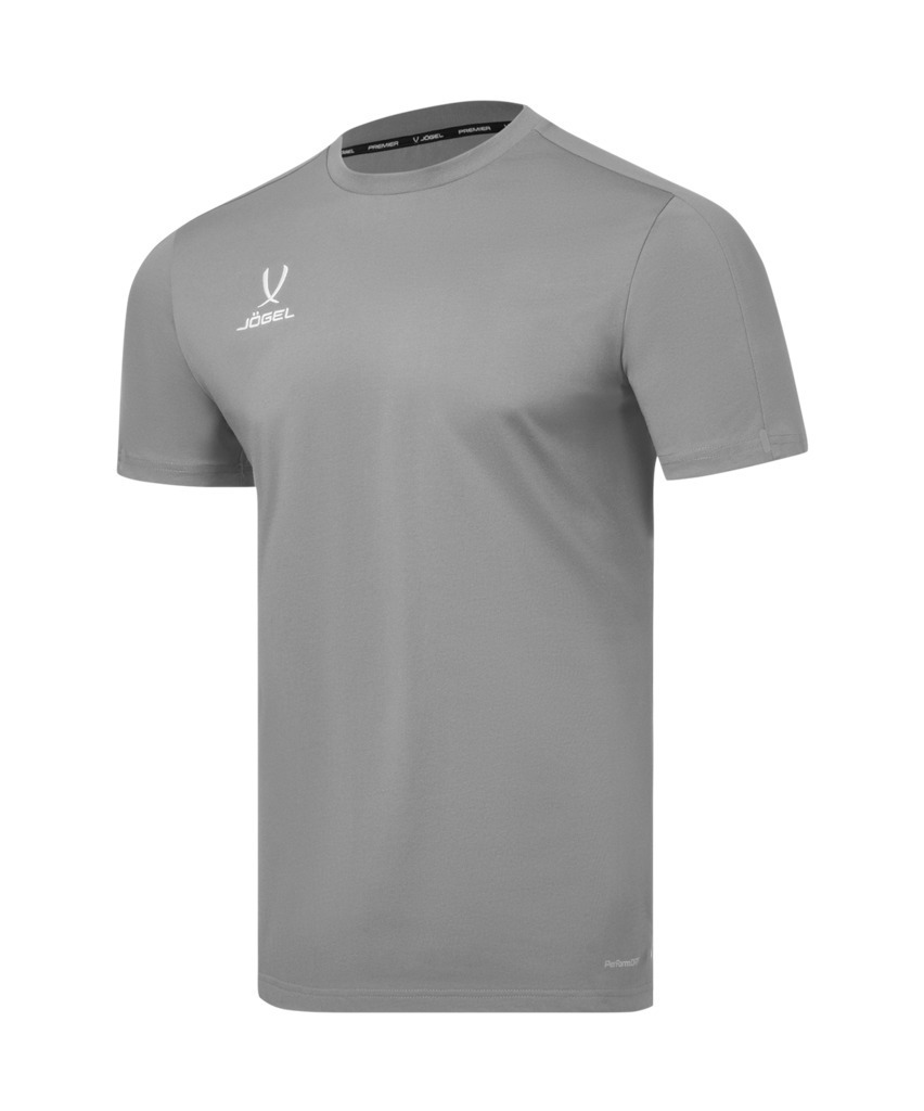 Фото Футболка тренировочная JÖGEL PREMIER PerFormDRY TRN CVC Tee, серый (2126432) - интернет-магазин МегаТерем в Москве