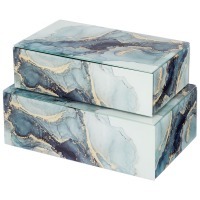 Набор шкатулок из 2-х шт коллекция "мрамор" 21*12**6,5 см / 23*15*8,5 см Lefard (06-344)