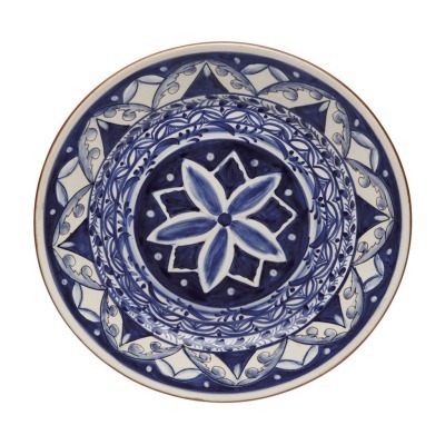 Тарелка P400-BW(CFL0436), 43,2 см, керамика, blue/white, CASAFINA BY COSTA NOVA