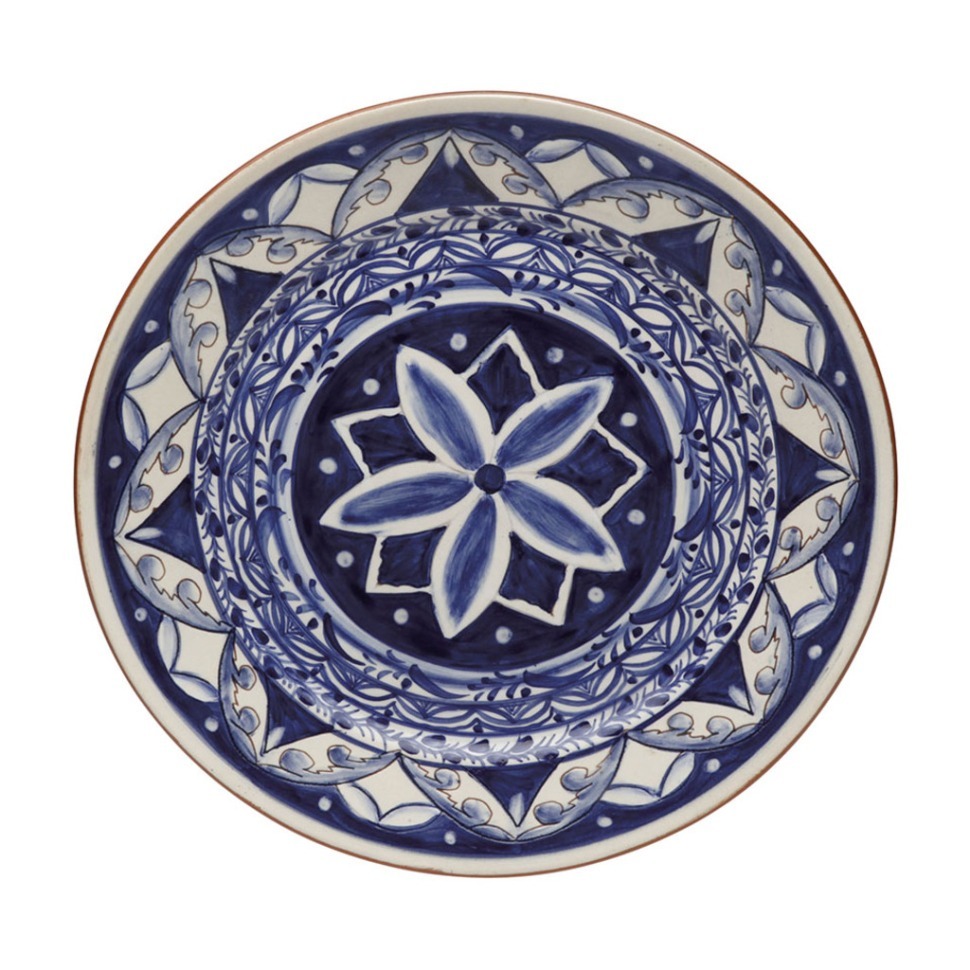 Фото Тарелка P400-BW(CFL0436), 43,2 см, керамика, blue/white, CASAFINA BY COSTA NOVA - интернет-магазин МегаТерем в Москве