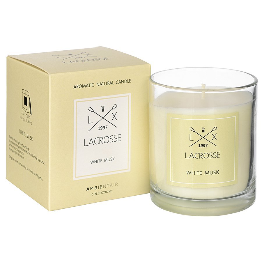 Фото Свеча ароматическая lacrosse, white musk (новая), 60 ч (75011) - интернет-магазин МегаТерем в Москве